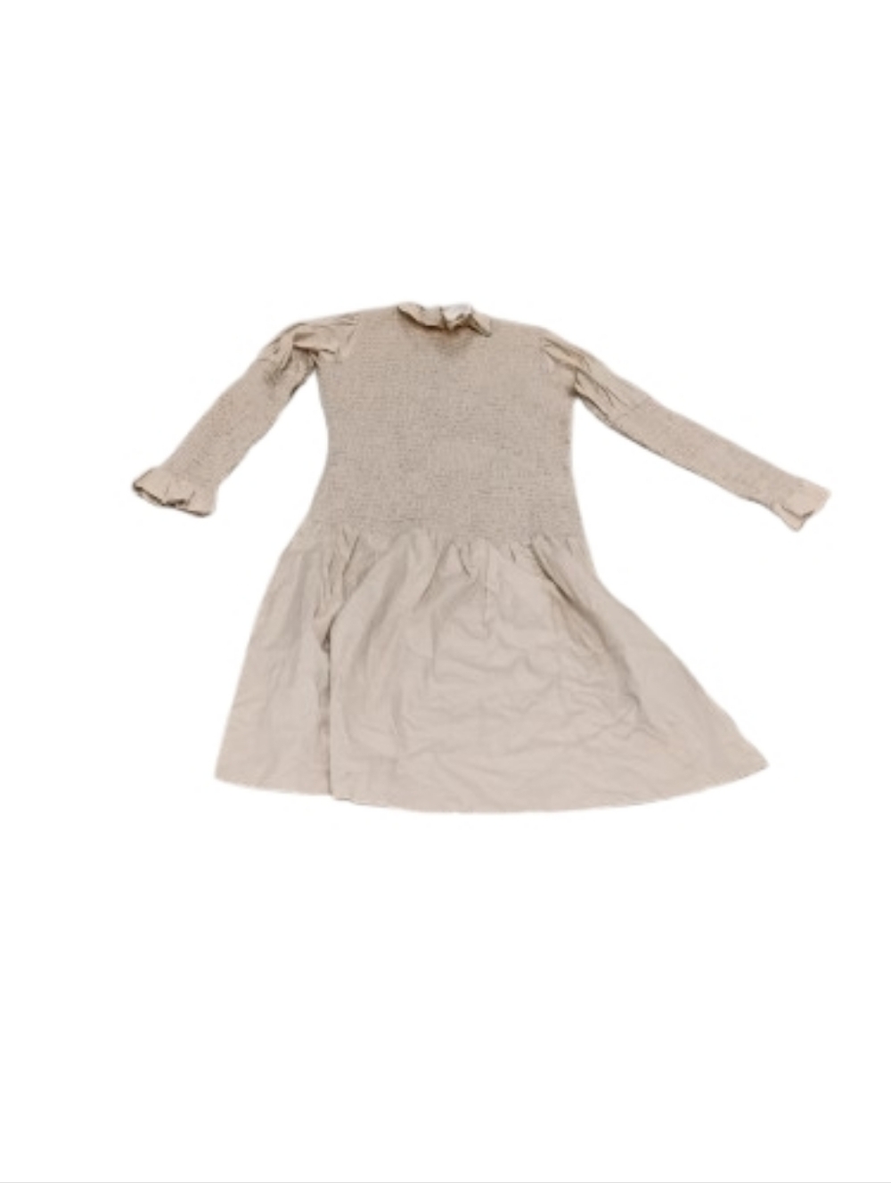 Hosbjerg Smocked Ruffle Neck Dress Fits Sz S M